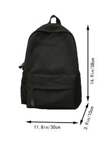 Herren Schulrucksack aus Segeltuch im einfachen Stil - Koreanische Version Herren Rucksack - Großer Stauraum Mittlere Schultasche - Computer Reiserucksack