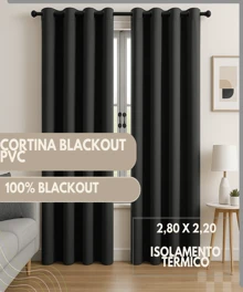Cortina Blackout Corta Luz Blecaute 2,80 X 2,20 Sala/Quarto