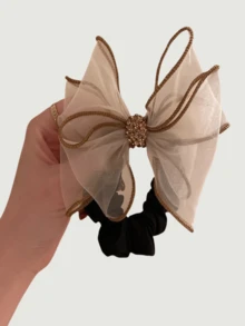 3 قطع من الأقواس المرصعة بالراين ذات الألوان المتعددة للنساء، عقدة الفراشة راين بسيط متعدد الوظائف/إكسسوار أنيق للسوار، إكسسوار شعر للنساء، مناسب للارتداء اليومي والحفلات والسفر والمناسبات الرسمية، مناسب كهدايا صغيرة رومانسية مثل أعياد الميلاد/المناسبات، ربطات الشعر، ربطات الشعر المجعدة، إكسسوارات الشعر