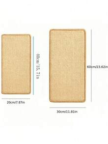 Tablero rascador de sisal duradero - Sin desorden, almohadilla rascadora de sofá, para que los gatos hagan ejercicio y se relajen - Regalo perfecto para los propietarios de gatos, protector de sofá, alfombra de juguete multifuncional para gatos, adecuada para áreas de actividad frecuente de las mascotas - Multicolor - Ver 7