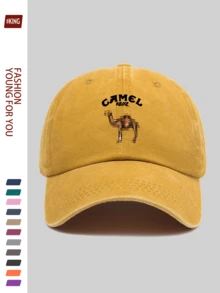 1 pieza Gorra de camión con estampado de camellos "CAMEL" - Breachable, ligera, Adjustable, con diseño de primavera/verano, lavable a máquina, camiseta gráfica casual, adecuada para verano, playa, ropa de calle, accesorios de ocio en la playa. Disponible en múltiples colores, regalo ideal para parejas jóvenes, al aire libre, vacaciones, cumpleaños para familiares y amigos - A - Ver 16