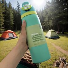 Owall'a 32oz Stainless Steel Insulated Cup, Cold Cup, Special Car Cup, Coffee Cup - màu xanh lá - Xem 4