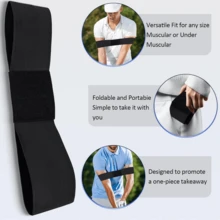 Golf Swing Trainer Arm Band, Elastic Swing Trainer For Beginner Golfers To Practice Proper Swing Alignment - Multicolor - View 5
