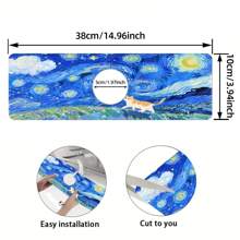1pc Cute Cats Kitchen Sink Faucet Mat, Quick Drying Splash Guard,Absorbent Rubber,Durable Protector For Kitchen And Bathroom, Fits Faucets With Diameters Under 6cm, 14.96*5.5in,Aesthetics Design