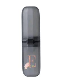 1pc Personalized Letter - & - Flower Toothbrush Case, A - Z Initials Customizable Travel Organizer, Keep Your Toothbrush Clean And Anytime, Anywhere! Travel Toothbrush Holder, Portable Toothbrush Cup Cover, Suitable For Travel, Camping, Business Travel And School, Multi-Purpose Toothbrush Cup,Hygienic Storage For Toothbrushes/Oral Care, Must - Have For Travel Enthusiasts & Personalized Style Lovers,Back To School,College Essentials - Black - View 15