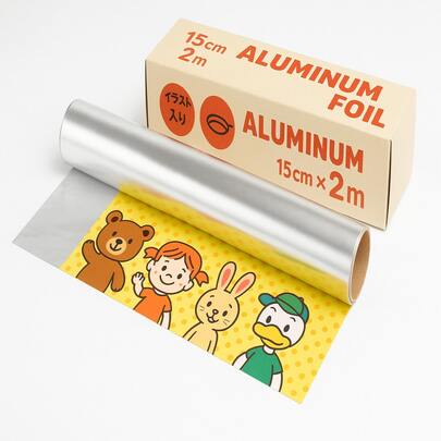 Rollo de Papel Aluminio Decorativo – 15 cm x 2 m, Diseño Infantil Reverso Brillante"