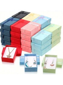 6/12/24Pcs Butterfly-Themed Jewelry Gift Boxes In Black & Red With Lids & Bows For Weddings, Birthdays, Anniversaries,Party Gift Boxes, Jewelry Packaging Boxes For Women Storage Organizer Travel Essentials Back To School Dormitory Storage