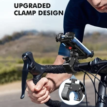 [1s Lock][Protezione] Supporto per telefono da moto/bici aggiornato, supporto per manubrio della bicicletta rotante a 360°, adatto per telefoni cellulari da 4,7-6,8 pollici, organizer per donne, elementi essenziali da viaggio, articoli per il ritorno a scuola, articoli per il dormitorio