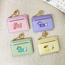 Multi-Card Holder Mint Green Dachshund Dog Card Case Compact Convenient ID Card Holder Bank Card Case Large Capacity & Personalized For Women Wallet Mini Wallet Purse Wallet Wallet Keychain Wristlet Wallet - Multicolor - View 8