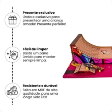 BMX Track And Finger Skate Children's Toy In Pink Adhesive MDF - Dusty Pink - View 2