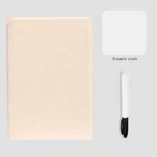 Portable & Fashionable A5 Reusable Whiteboard Notebook: Weekly Planner, Faux Leather Notepad, Free Whiteboard Pen & Eraser Cloth,School Supplies,Back To School