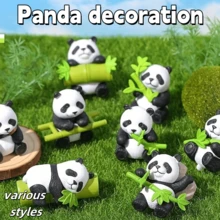 5 Stück/3 Stück/2 Stück/1 Stück Cartoon 3D realistischer Panda Kühlschrankmagnet, kreative Heimdekoration, Figuren, Tierverzierungen, Sammlerstücke, Basteleien, Reiseandenken, süße Magnetaufkleber, ovaler Kunststoff mit Magneten, geeignet für Kühlschrank, Auto oder Heimdekoration lebensechte Panda Kühlschrankmagnete, kreative Heimdekoration, Reiseandenken, süße Magnetaufkleber, Panda Dekoration, Verzierungen, Heimdekoration, Geschenke für Familie und Freunde, Partyzubehör, kleine Geschenke
