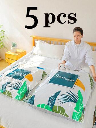 真空收纳袋，适用于衣物、棉被和毛毯，节省空间，旅行行李袋