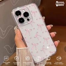 Transparent TPU Material Colorful Bowknot Pattern Case Cover For IPhone XR 11 12 13 14 15 16 Pro MAX 14 15 16 Plus Redmi A2 A3 10C 12C 13C Poco X3 X5 X6 Note 8 9 10 11 12 A04 A05 A15 A23 A32 A34 A35 A50 A52 A55 A72 Moto G04 G7 G15 G22 G32 G35 G52 G53 G60 G84 - Năm 1 - Xem 1