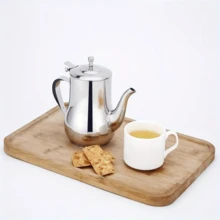 Bule De Inox Para Café Cha 420ml Cafeteira Portátil Leiteira - Prata - Visão 4