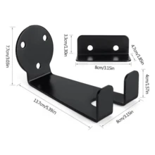 自行车壁挂挂钩重型挂钩自行车展示架山地车公路车带膨胀螺丝和螺丝 - 黑色 - 查看 5