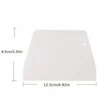 1pcDough Scraper, Plastic Dough Cutter, Pastry Cutter, Baking Tools, Kitchen Gadgets, Kitchen Accessories - White - View 3