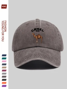 1 pieza Gorra de camión con estampado de camellos "CAMEL" - Breachable, ligera, Adjustable, con diseño de primavera/verano, lavable a máquina, camiseta gráfica casual, adecuada para verano, playa, ropa de calle, accesorios de ocio en la playa. Disponible en múltiples colores, regalo ideal para parejas jóvenes, al aire libre, vacaciones, cumpleaños para familiares y amigos - A - Ver 17