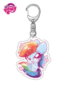 MY LITTLE PONY 1 pieza Llavero acrílico de personaje de anime Periphery Little Ma Baoli, estilo anime lindo, decoración del hogar adecuada para regalos de fiesta, decoración del hogar, suministros de fiesta, regalos, adecuada para decoración y regalos de San Valentín, cumpleaños, regalos de Navidad a amigos, regalos, decoraciones, decoración del hogar, regalo perfecto para jóvenes durante el cumpleaños