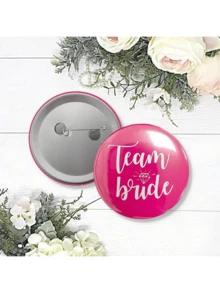 2 piezas de broche nupcial/dama de honor rojo, decoración de fiesta con cristal rojo y blanco