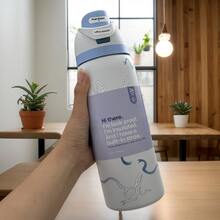 0walla'  Stainless Steel Insulation Cup 32oz, 945 Ml, Storage Time For More Than 24 Hours, Can Isolate Cold Water, Frozen Beverages, Beautiful Appearance, Exquisite Workmanship, Suitable For Camping, Working, Indoor Use. - Baby Blue - View 4