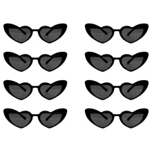 3PCS Women Vintage Heart Glasses, Fashion Cat Eye Heart Glasses For Bridal Shower, Bachelor Party, Wedding, Bride Team Favor, Fashion Accessory(A Little Scratch, Please Do Not Order)