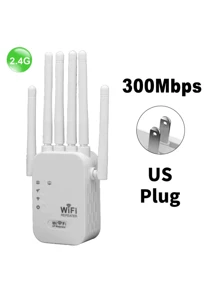 1200/300Mbps WLAN Signal Repeater und Extender - Verstärker zur Verbesserung der Netzwerkreichweite, kompatibel mit führenden Marken, US-Stecker, EU-Stecker, 110V-240V, Netzwerksignal Verstärker | Moderner kabelloser Repeater | Strapazierfähiges weißes Gehäuse