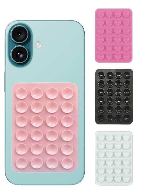 1PC Silicone Suction Phone Case Mount,Phone Suction Grip,Octobuddy,Sticky Phone Grip, Adhesive Phone Stand Sticky For Cell Phone Seamless Adhesion, Suitable For Bathroom, Kitchen, Bedroom, Living Room, Dining Room, Gym, Car, Travel Essentials, Travel School Supplies, School Supplies, Holiday Camping, Holiday Essentials, Vacation Accessories, Mini Summer