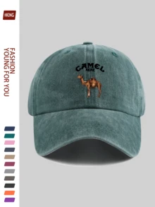 1 pieza Gorra de camión con estampado de camellos "CAMEL" - Breachable, ligera, Adjustable, con diseño de primavera/verano, lavable a máquina, camiseta gráfica casual, adecuada para verano, playa, ropa de calle, accesorios de ocio en la playa. Disponible en múltiples colores, regalo ideal para parejas jóvenes, al aire libre, vacaciones, cumpleaños para familiares y amigos - A - Ver 19