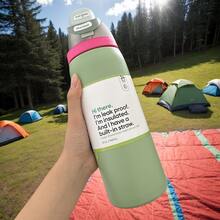 Owall'a 32oz Stainless Steel Insulated Cup, Cold Cup, Special Car Cup, Coffee Cup - Màu xanh Ô liu - Xem 4