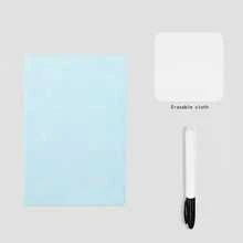 Portable & Fashionable A5 Reusable Whiteboard Notebook: Weekly Planner, Faux Leather Notepad, Free Whiteboard Pen & Eraser Cloth,School Supplies,Back To School