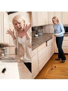 2025 新款 - 超逼真假蟑螂，假蟑螂是一个很好的恶作剧，极其逼真和令人毛骨悚然的蟑螂模拟，适合万圣节/愚人节道具和恶作剧 - 彩色 - 查看 5