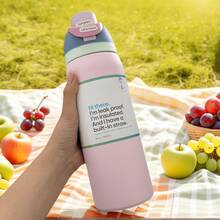 Owall'a 32oz Stainless Steel Insulated Cup, Cold Cup, Special Car Cup, Coffee Cup - 粉色 - 查看 1