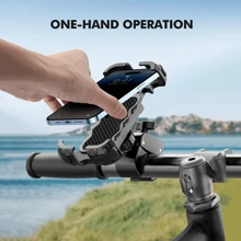[1s Lock][Protezione] Supporto per telefono da moto/bici aggiornato, supporto per manubrio della bicicletta rotante a 360°, adatto per telefoni cellulari da 4,7-6,8 pollici, organizer per donne, elementi essenziali da viaggio, articoli per il ritorno a scuola, articoli per il dormitorio