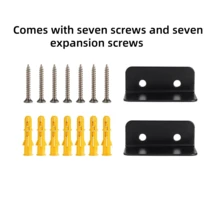 自行车壁挂挂钩重型挂钩自行车展示架山地车公路车带膨胀螺丝和螺丝 - 黑色 - 查看 2