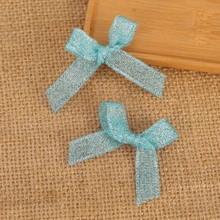 100 Peças Gravatas Borboleta de Poliéster Douradas e Prateadas, Ideais para Casamento, Chá de Panela, Decorações de Festa, Natal, Halloween, Páscoa, Ação de Graças, Embrulho de Presentes Festivos e Acessórios Têxteis Domésticos