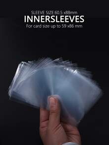 100 يناسب تماما - أكمام ذات رقبة قياسية - ل- ، Yu-Gi-Oh!. أكمام داخلية 60.5 مم 88 مم ، فائقة الوضوح & lt؛ توفير الحماية المهنية لما يصل إلى 100 بطاقة وبطاقات ألعاب