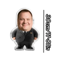 个性化面部照片枕头，适合专业，适合父亲节、母亲节、万圣节、圣诞节、平安夜、情人节、生日、个性化周年纪念日、感恩节 - 彩色 - 查看 3