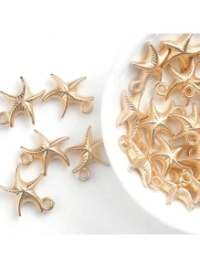 60pcs Starfish Beads CCB Pendants Starfish Charm Accessories Plastic Spacer Beads Used For DIY Jewelry Making Necklaces Bracelets Earrings Keychains Ornaments Handmade Braided Ocean Style Holiday Party Handmade Ornaments Accessories Creative Projects Widely Used