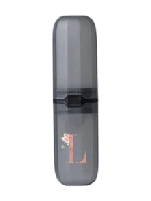 1pc Personalized Letter - & - Flower Toothbrush Case, A - Z Initials Customizable Travel Organizer, Keep Your Toothbrush Clean And Anytime, Anywhere! Travel Toothbrush Holder, Portable Toothbrush Cup Cover, Suitable For Travel, Camping, Business Travel And School, Multi-Purpose Toothbrush Cup,Hygienic Storage For Toothbrushes/Oral Care, Must - Have For Travel Enthusiasts & Personalized Style Lovers,Back To School,College Essentials - Black - View 20