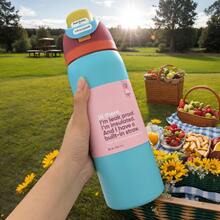 Owall'a 32oz Stainless Steel Insulated Cup, Cold Cup, Special Car Cup, Coffee Cup - 藍色 - 查看 3