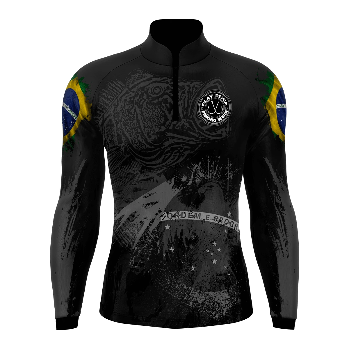 CAMISA CAMISETA BLUSA DE PESCA COM PROTEÇÃO SOLAR TUCUNARÉ BRASIL 03 PLAY PESCA