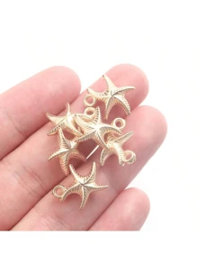 60pcs Starfish Beads CCB Pendants Starfish Charm Accessories Plastic Spacer Beads Used For DIY Jewelry Making Necklaces Bracelets Earrings Keychains Ornaments Handmade Braided Ocean Style Holiday Party Handmade Ornaments Accessories Creative Projects Widely Used