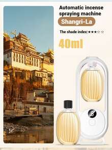 1 pieza Difusor de aceites esenciales aromáticos, Difusor de aromaterapia inteligente, Difusor ultrasónico recargable, Viene con 1 o 4 botellas de aceites esenciales - Blanco - Ver 20