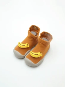 1 Pair Cartoon Fruit Series Baby Anti-Slip Indoor Socks, Toddler Boys Girls Socks