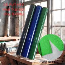 Assorted Colors 3D Puff Vinyl Heat Transfer Sheets, '25x30cm' - Easy Cut & For T-Shirts. - Multicolor - View 26