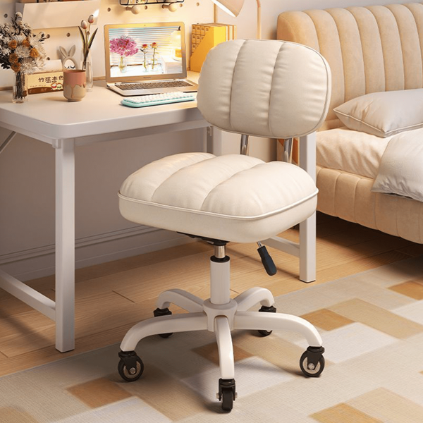 1 Stück Stuhl mit Lift, drehbarer Rückenlehne, bequemer Langsitz-Hocker mit Stauraum für Damen Schlafzimmer und Büro, Schulmaterial, Schulstart