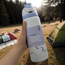 Owall'a 32oz Stainless Steel Insulated Cup, Cold Cup, Special Car Cup, Coffee Cup - 淺藍色 - 查看 3