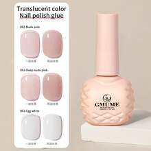 1pc 10ml Jelly Crystal Gel Nail Polish - Translucent Nude With Sheer Ice Clear Effect - Soak Off UV/LED - Perfect For DIY Manicures Hollween Nails Nail Supplies Glue On Nails Nail Builder Gel Gel Nail Polish Nail Supplies