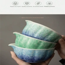 4件套500毫升冰花抹茶茶具，日式抹茶碗带壶嘴，多种颜色可选，精美礼盒，适合送礼、节日、商业和日常使用，可重复使用，抹茶爱好者必备，返校必备 - 彩色 - 查看 8